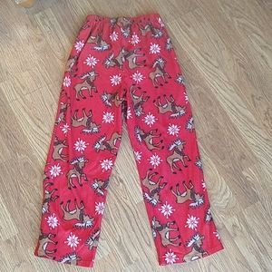 Boys Christmas reindeer lounge pants